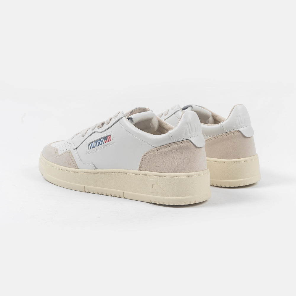 Autry Medalist Low Leat/Suede White Aulm-ls33