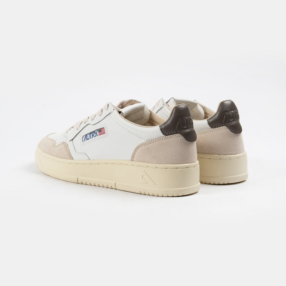 Autry Medalist Low Leat/Suede Wht/Morel Aulm-ls01