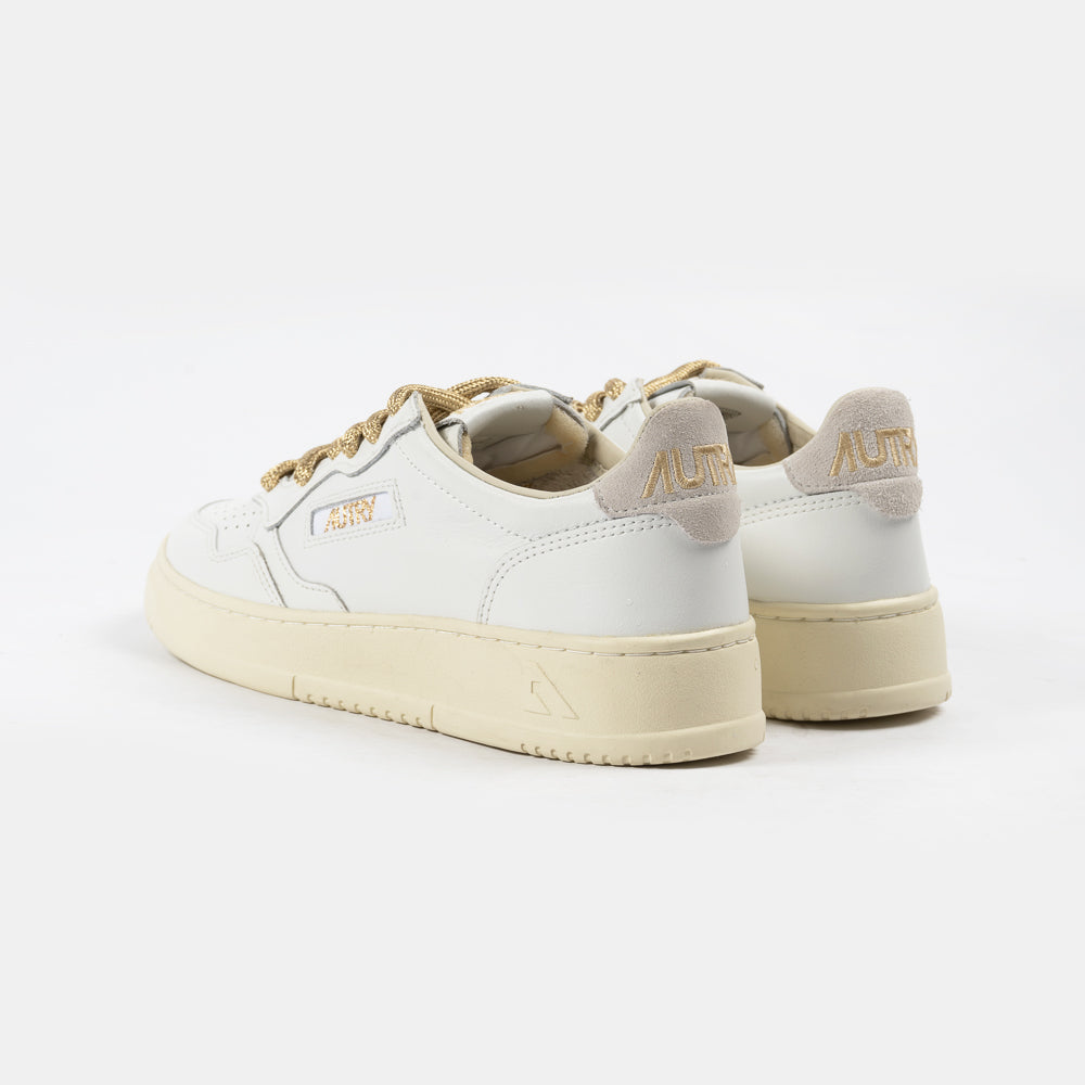 Autry Medalist Low Leat/Swoll Wht/Wht Aulw-sw01