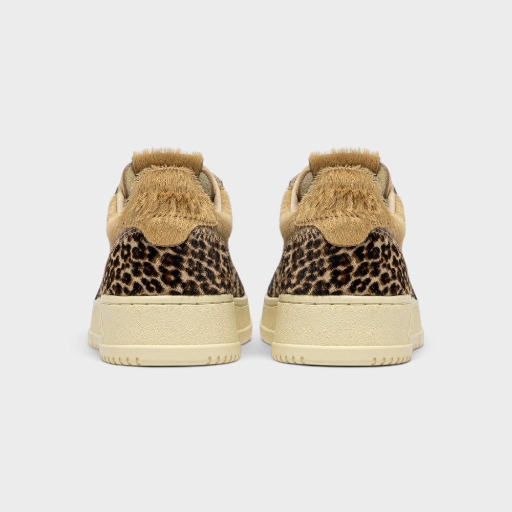 Autry Medalist Low Leopard Zebra Ivory Aulw-ja02