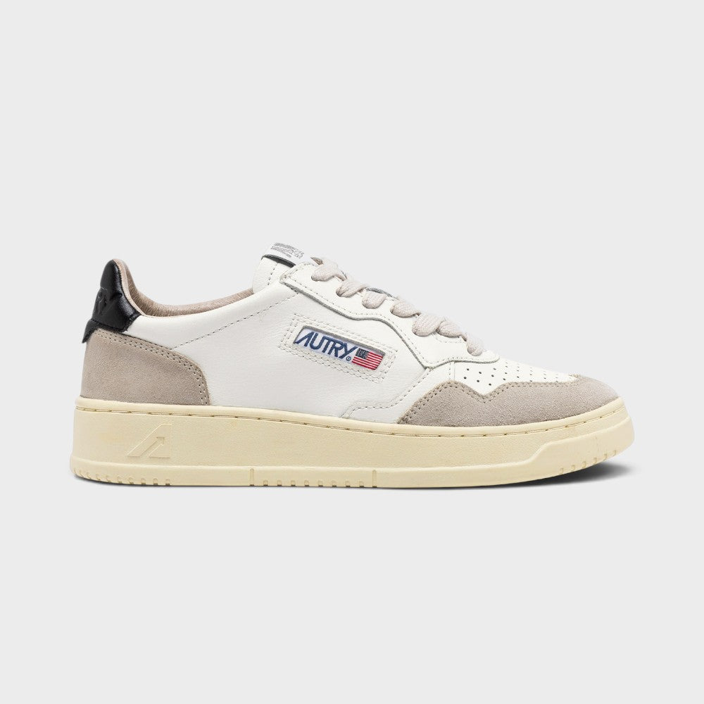 Autry Medalist Low White Black Aulm-ls21