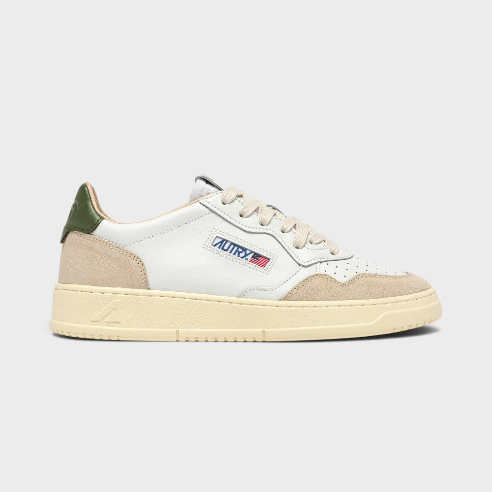 Autry Medalist Low White Bronze Green Aulml-s17
