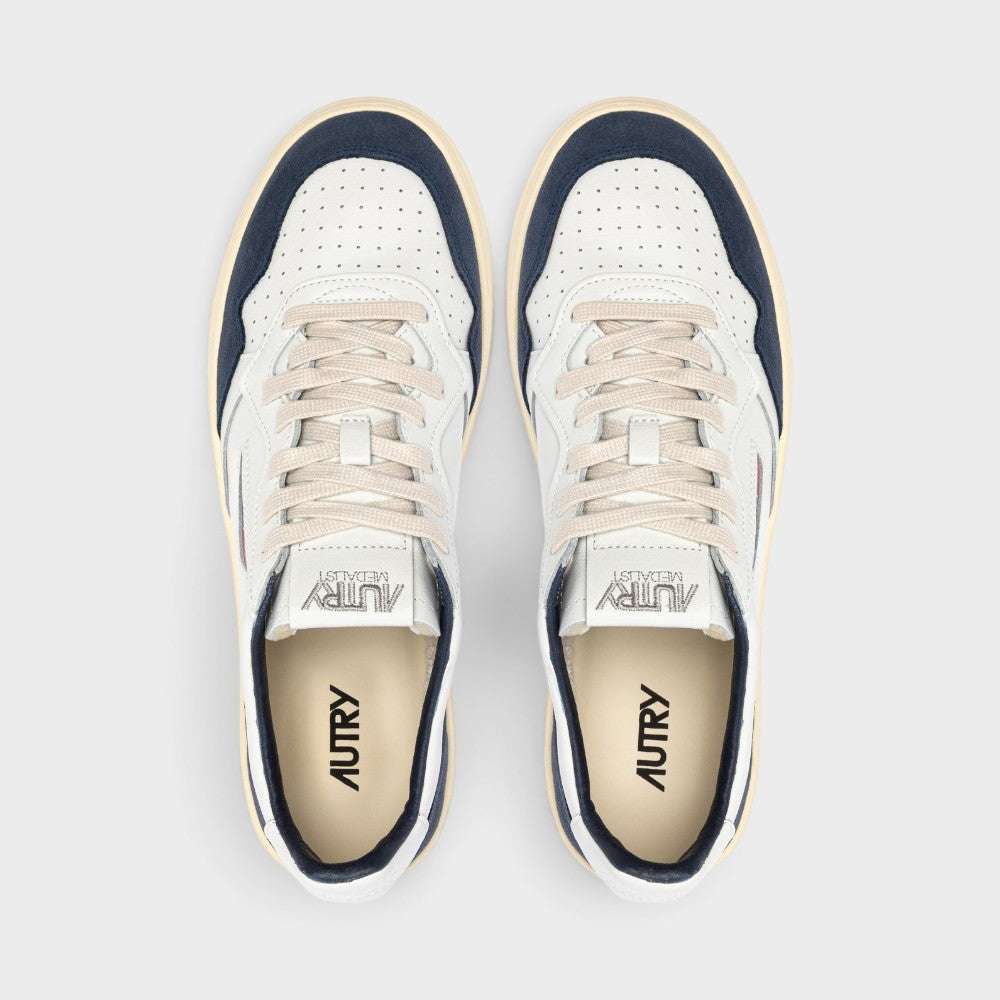 Autry Medalist Low White Denim Aulm-ft22