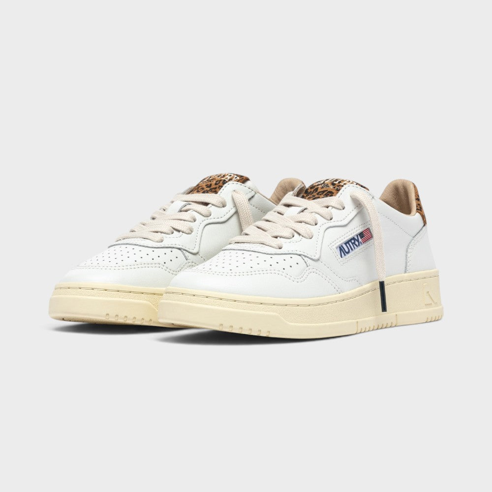 Autry Medalist Low White Leoprint Aulw-hj02