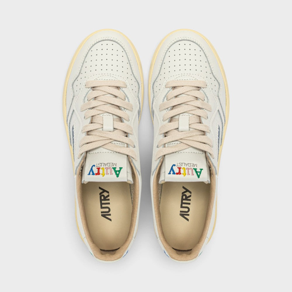 Autry Medalist Low White White Aulw-bg01