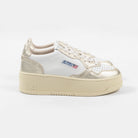 Autry Platform Low Wht/Platinum Ptlw-wb16