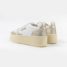 Autry Platform Low Wht/Platinum Ptlw-wb16