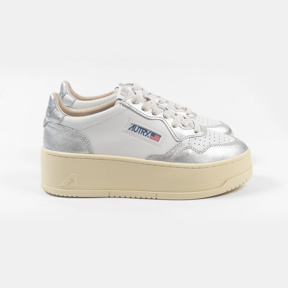 Autry Platform Low Wht/Silver Ptlw-wb28