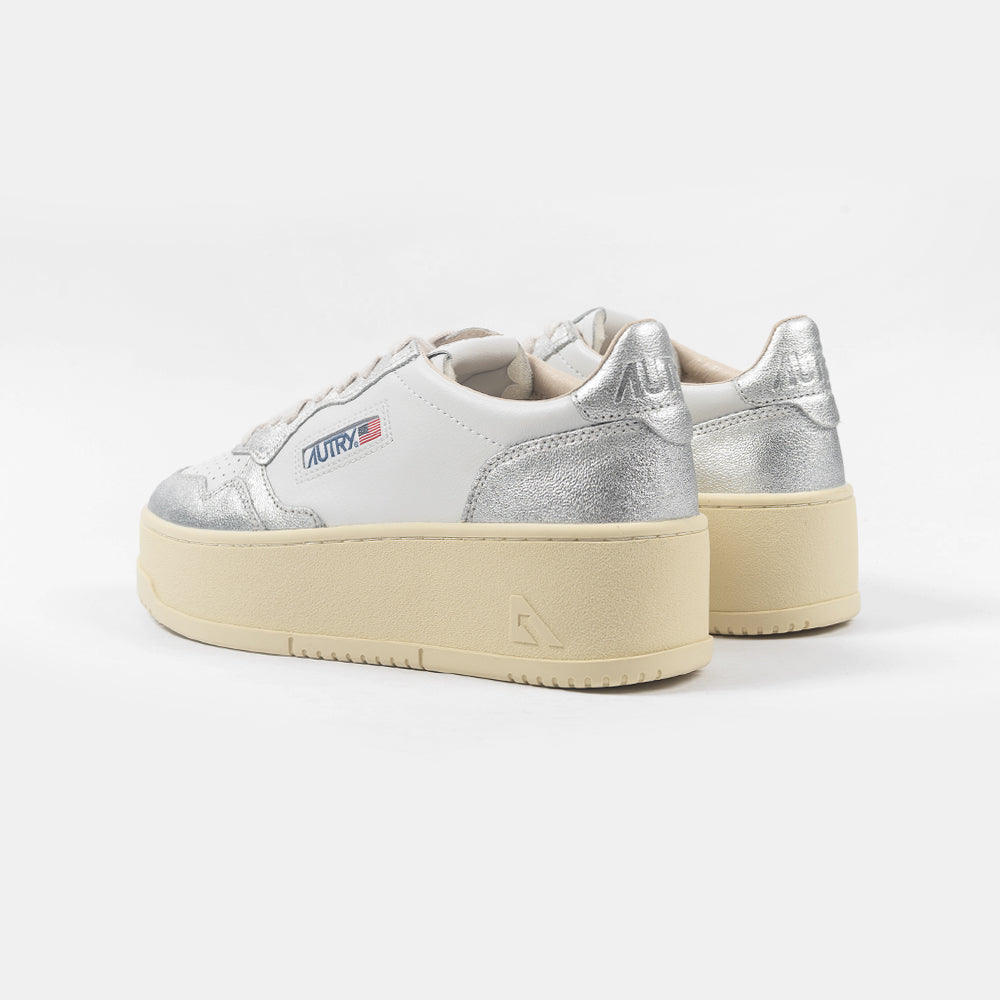 Autry Platform Low Wht/Silver Ptlw-wb28