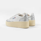Autry Platform Low Wht/Silver Ptlw-wb28