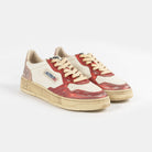 Autry Sup Vint Low Leat/Leat Red/Pink Avlw-mt01
