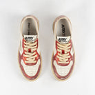 Autry Sup Vint Low Leat/Leat Red/Pink Avlw-mt01