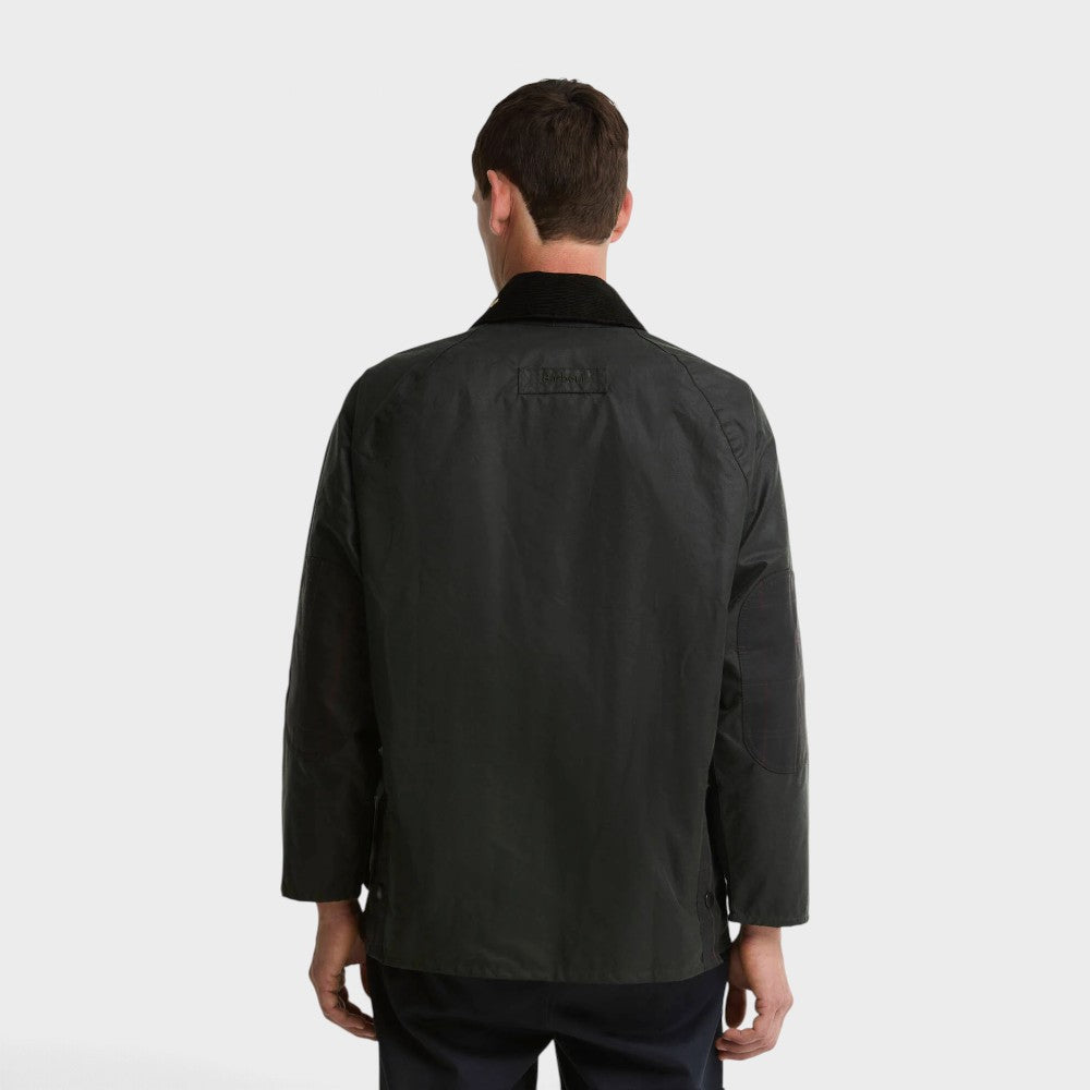 Barbour Icons Patch Bedale Wax Jacket Sage Mwx2585sg51