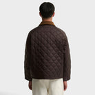 Barbour Os Transport Quilted Jacket Dark Brown Mqu1796br51