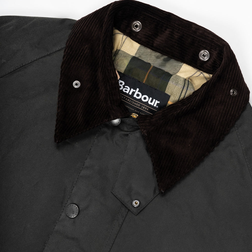 Barbour Os Transport Wax Jacket Sage Green Mwx1678sg91