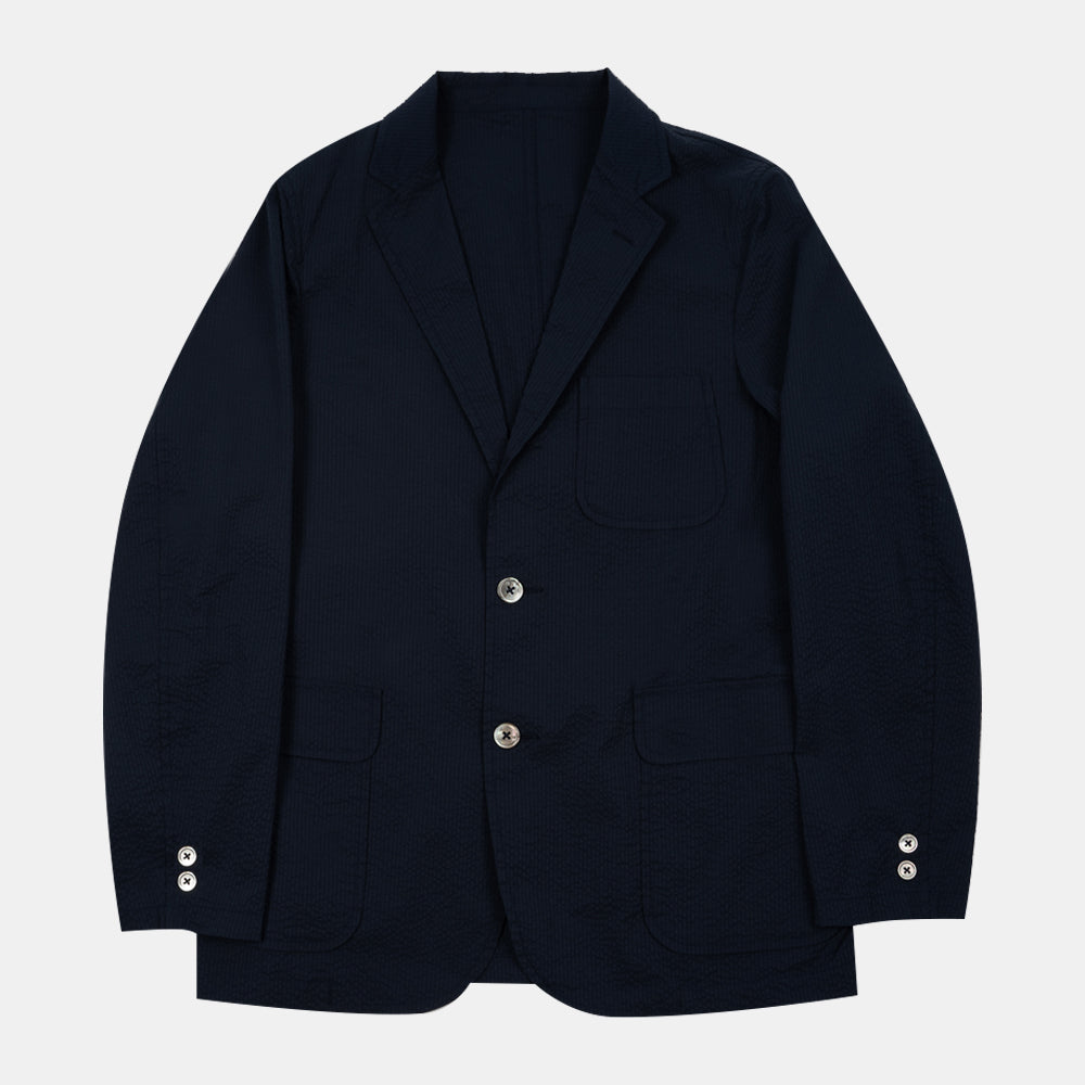 Beams+ 3b Shirt Jacket Coolmax Navy Solid 38160196139