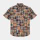Beams+ Bd Pullover Classic Fit Ss Beige madras 38010183139