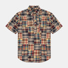 Beams+ B.d. Pullover Classic Fit Ss Beige Madras 38010183139