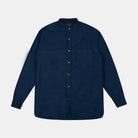 Beams+ Band Collar Indigo Chambray Indigo 38110442139