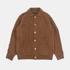 Beams+ Cardigan Alan Patchwork Brown 3815-0149