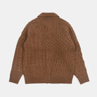 Beams+ Cardigan Alan Patchwork Brown 3815-0149