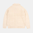 Beams+ Cardigan Alan Patchwork Off White 3815-0149