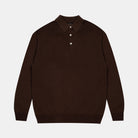 Beams+ Knit Polo 12g Brown 38120005156