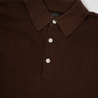 Beams+ Knit Polo 12g Brown 38120005156