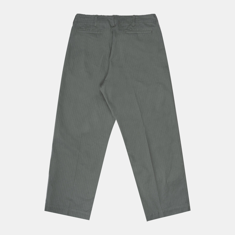 Beams+ Mil Trousers Sage Herringbone 38230126791 - Welcome