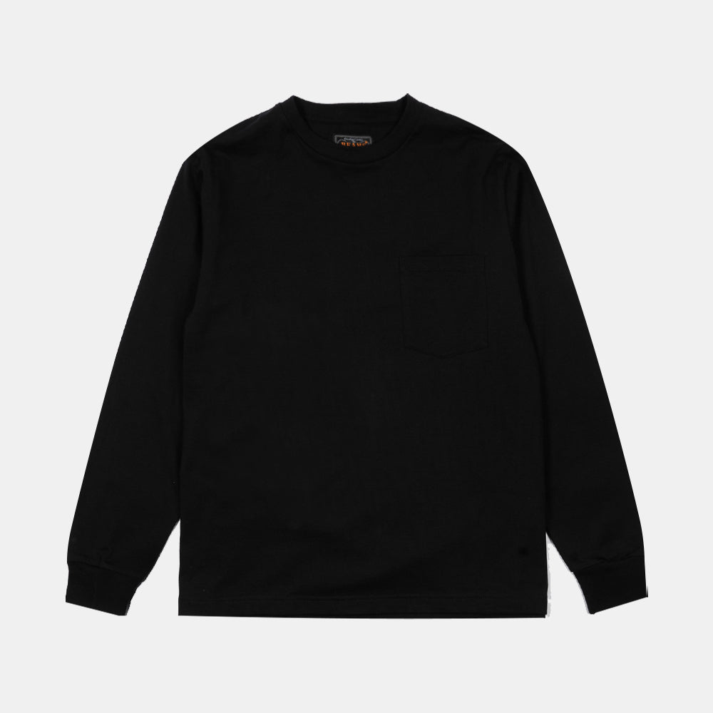 Beams+ Pocket Tee 40/2 Black 381400066156