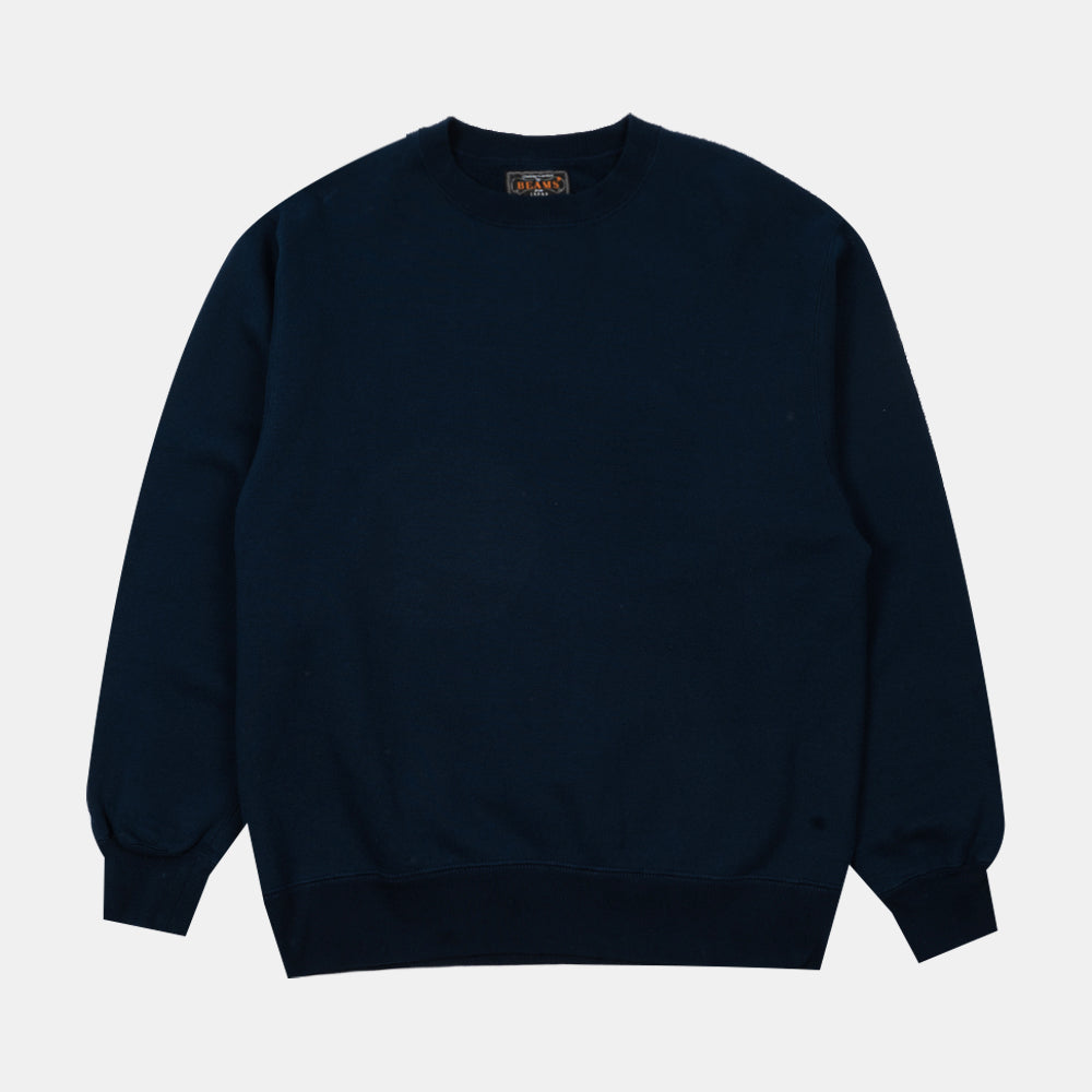 Beams+ Sweat Crew Navy 38130191103