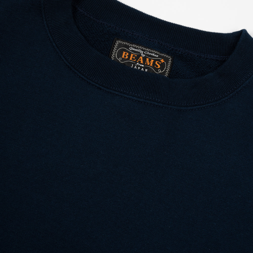 Beams+ Sweat Crew Navy 38130191103