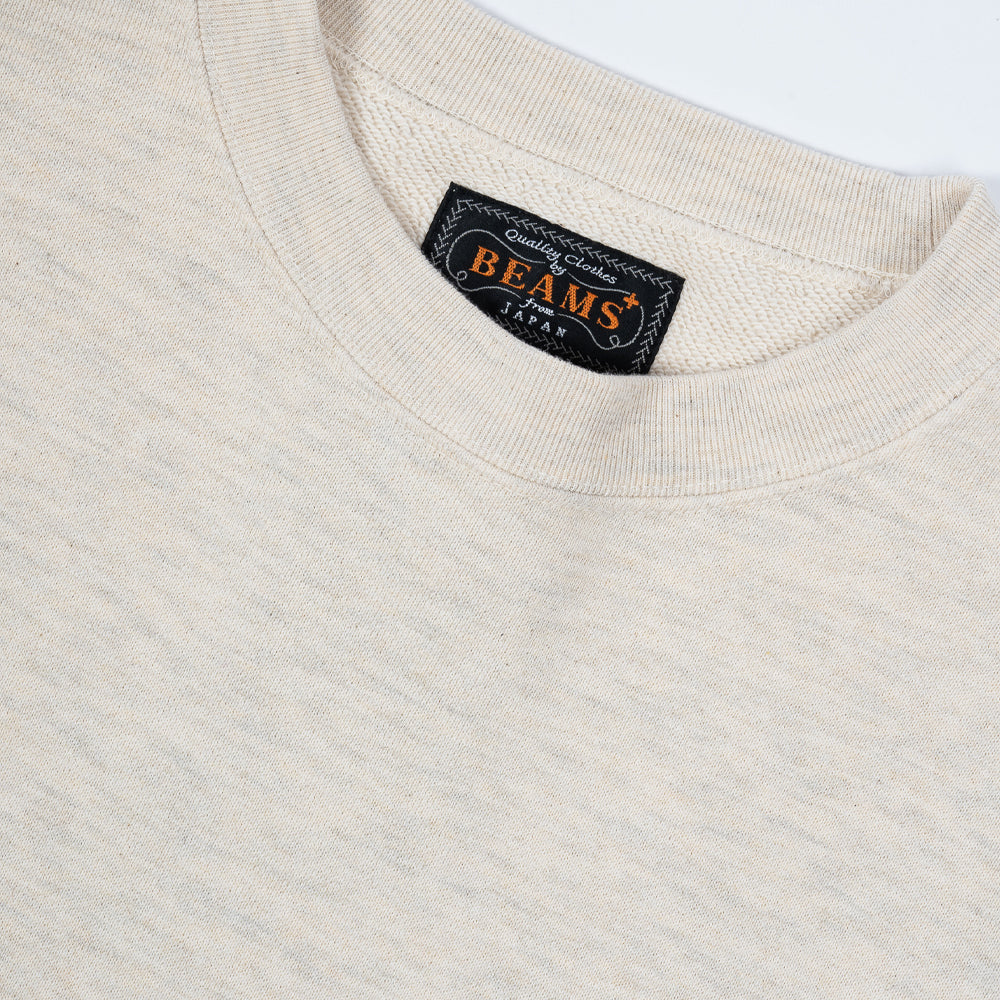 Beams+ Sweat Crew Oatmeal 38130191103
