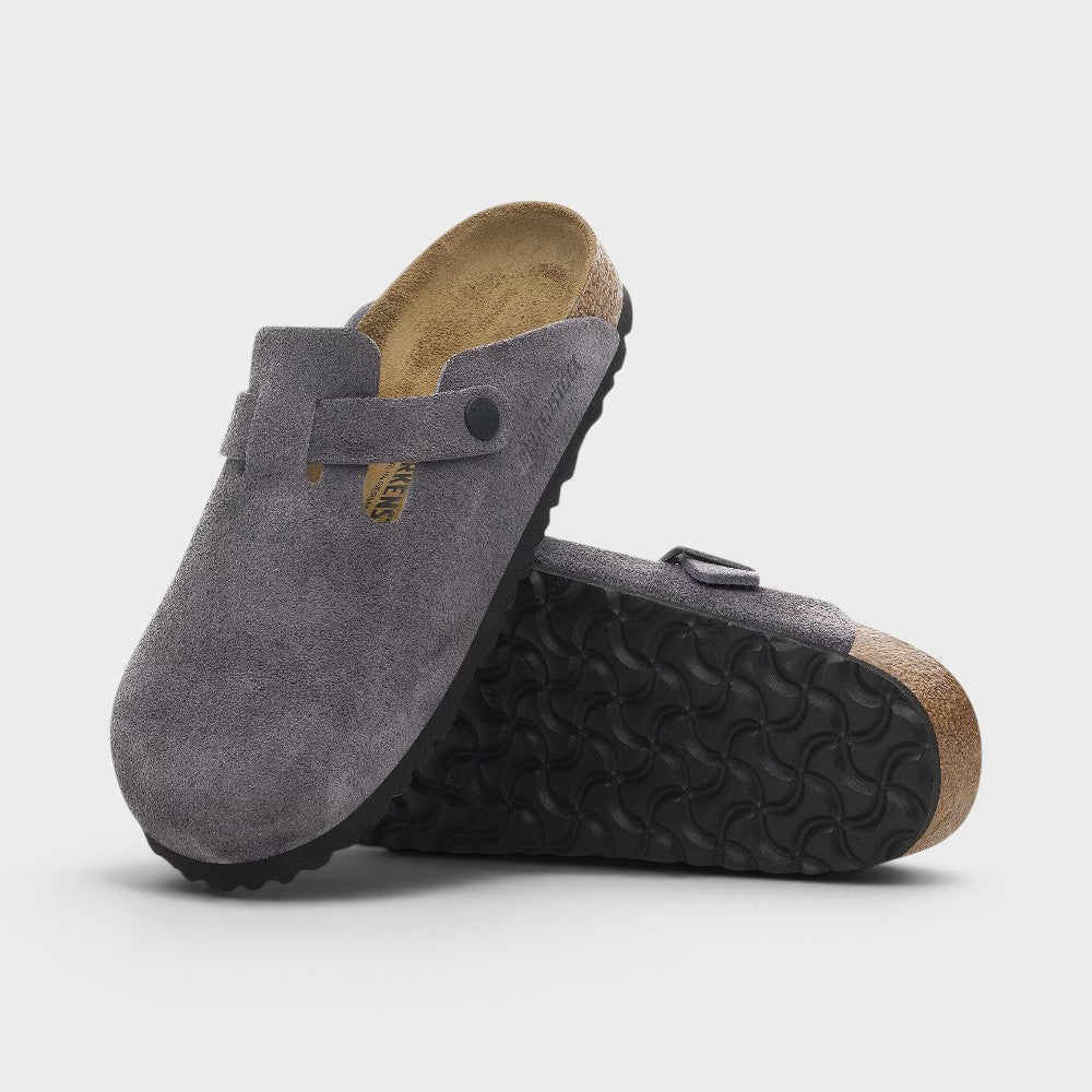 Birkenstock Boston Velvet Grey 1028602