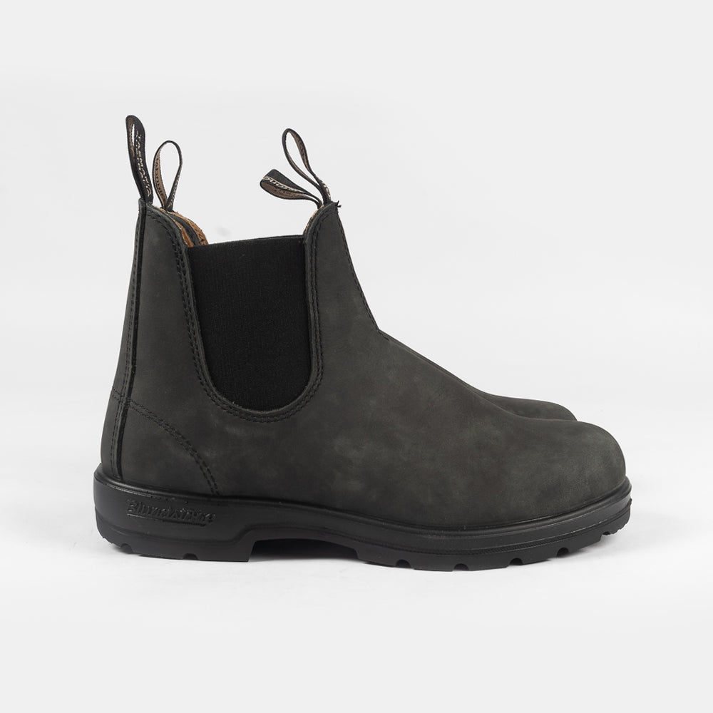 Blundstone Elastic Sided Boot Lined Rustic Black 587
