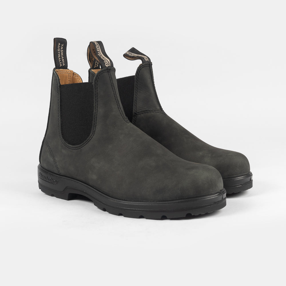 Blundstone Elastic Sided Boot Lined Rustic Black 587