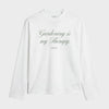 Bram's Fruit Distressed Quote Longsleeve White FW26-2090-WHITE