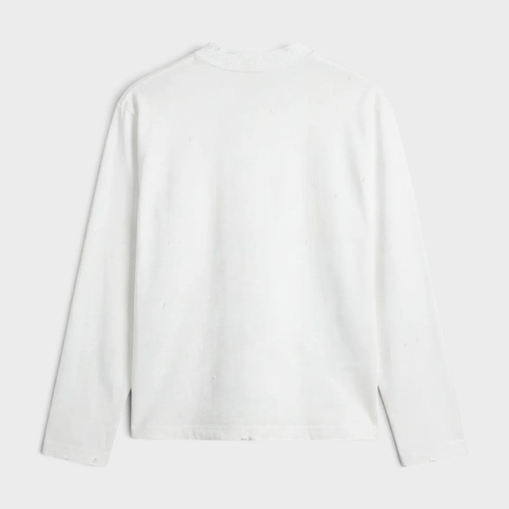 Bram's Fruit Distressed Quote Ls Tshirt White Fw26-2090-white