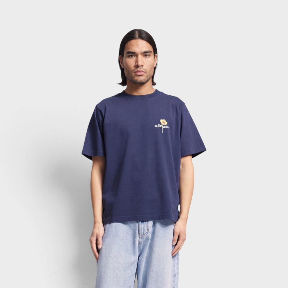Bram's Fruit Sunflower Tshirt Midnight Blue 2118-blue
