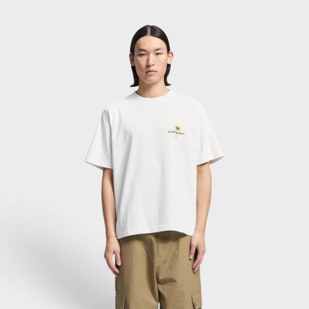 Bram's Fruit Sunflower Tshirt White 2121-white