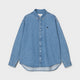 Carhartt Wip L/S Lucas Shirt Blue stone washed I034525-01-06