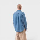 Carhartt Wip L/S Lucas Shirt Blue Stone Washed I034525-01-06