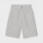 Carhartt Wip W Mercer Single Knee Short Mercer Stripe Graphite Stone Washed I036532-3ok-06