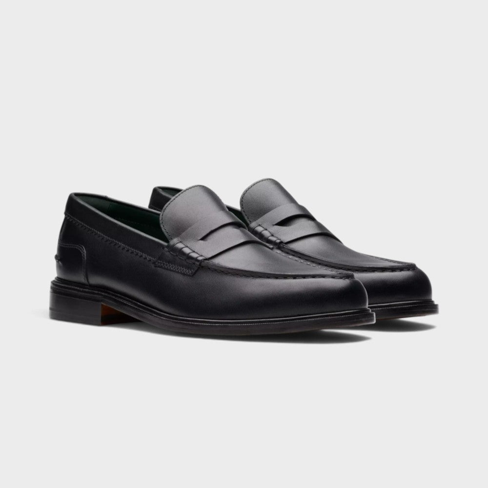Clarks Craft James Lo Loafer Black Leather 26178569