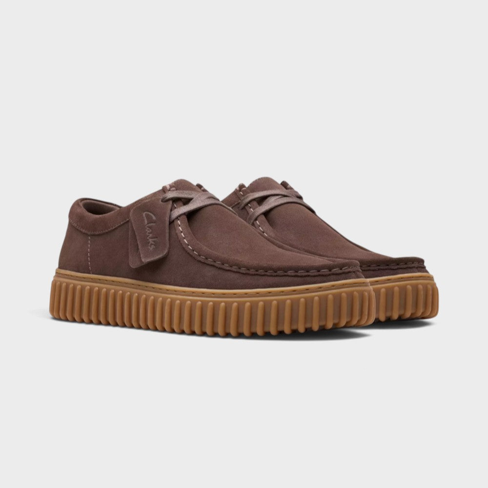 Clarks Torhill Lo Dark Brown Suede 26181386