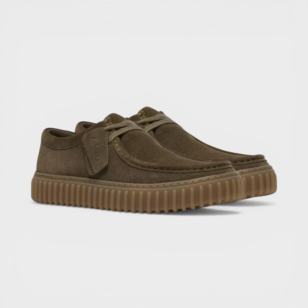Clarks Torhill Lo Olive Suede 26187378