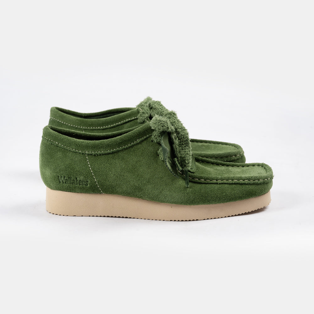 Clarks Wallabee Green Suede 26182222