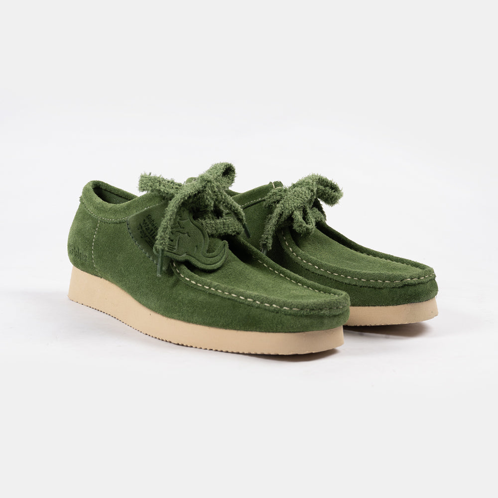 Clarks Wallabee Green Suede 26182222