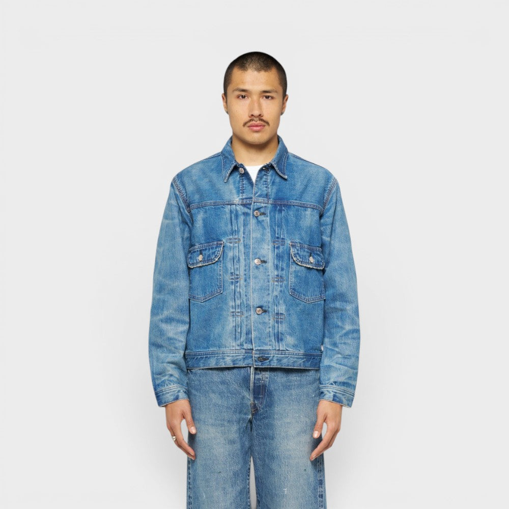 Edwin Denim Jacket Blue Light Used I036717-01-7w