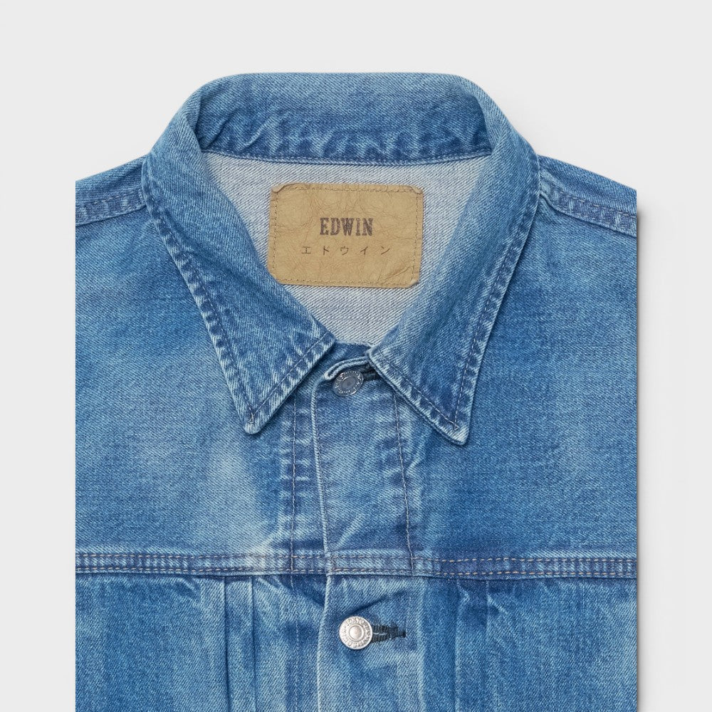 Edwin Denim Jacket Blue Light Used I036717-01-7w